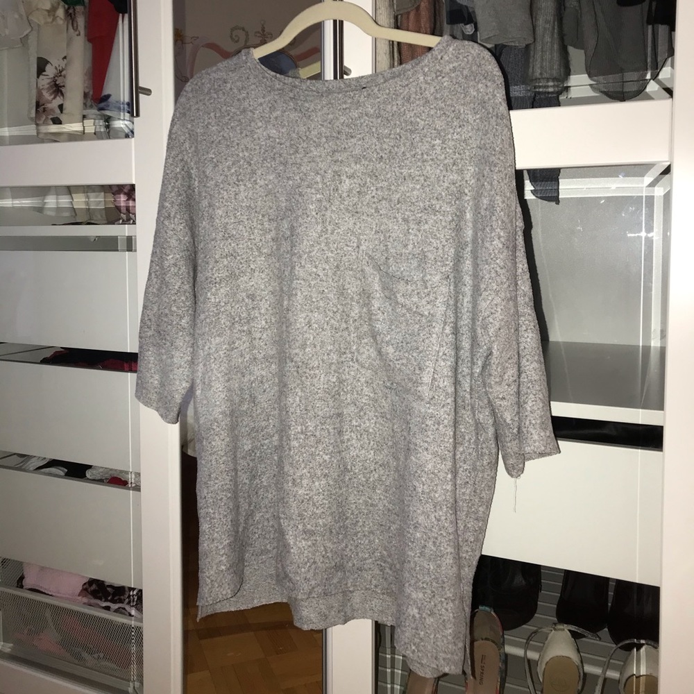 Zara grey oversized shirt